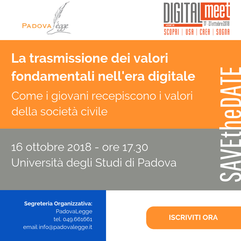 Trasmissione dei valori in era digitale