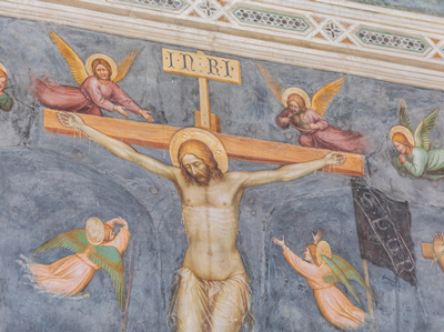 Oratorio di San Giorgio, Altichiero, la crocifissione, particolare